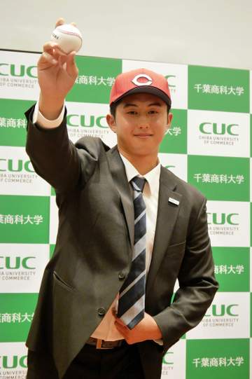 広島4位指名の156キロ剛腕「一度マウンドに上がったら絶対に降りたくない」千葉商大・吉川が決意