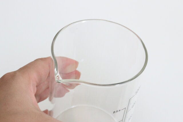 耐熱計量ガラスコップ（お米兼用、500mL）　注ぎ口