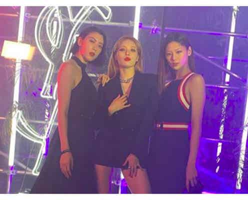 西内まりや、三吉彩花&キム・ヒョナと豪華3ショットに「圧巻オーラ」「すごいメンツ」の声