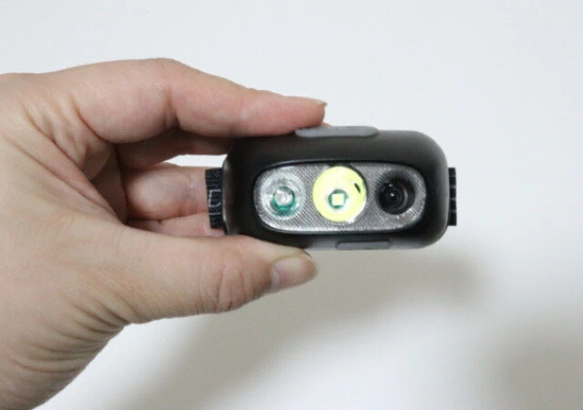 ダイソー　センサー付きLEDヘッドライト