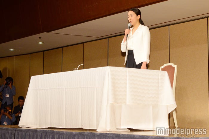 会見した浅田真央(C)モデルプレス