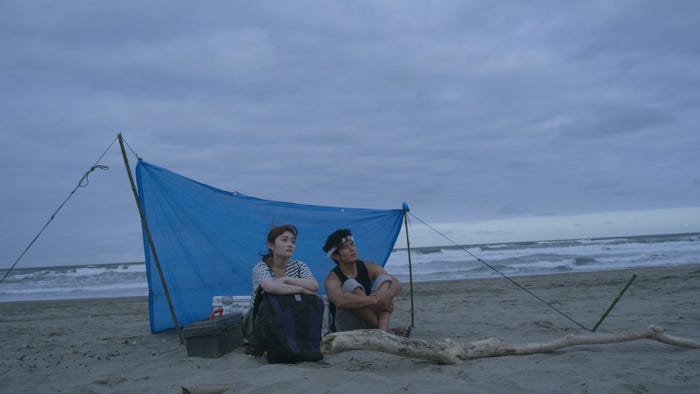 井上咲楽、板橋駿谷(C)NHK