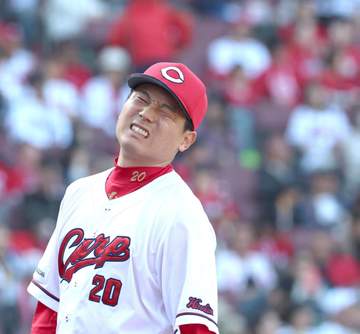 広島・栗林は8回1失点で降板 八回に近本に同点犠飛を浴びるも勝ち越しは許さず 先発デビューから2試合連続の好投