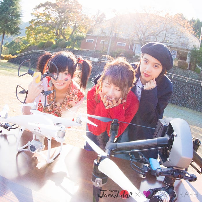 ドローン撮影に挑戦(写真提供:MBS)