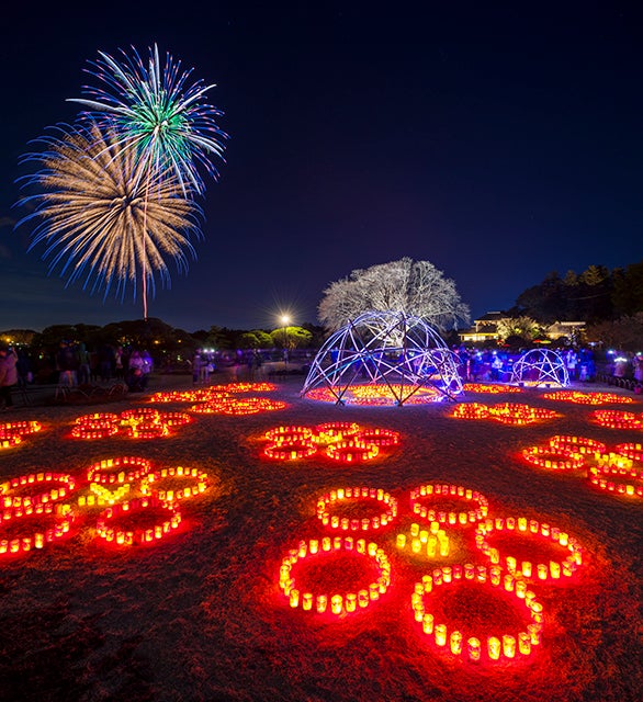 例年開催している夜梅祭の様子（イメージ）（C）茨城県