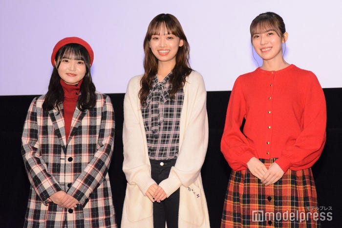 高瀬愛奈、濱岸ひより、森本茉莉/日向坂46(C)モデルプレス
