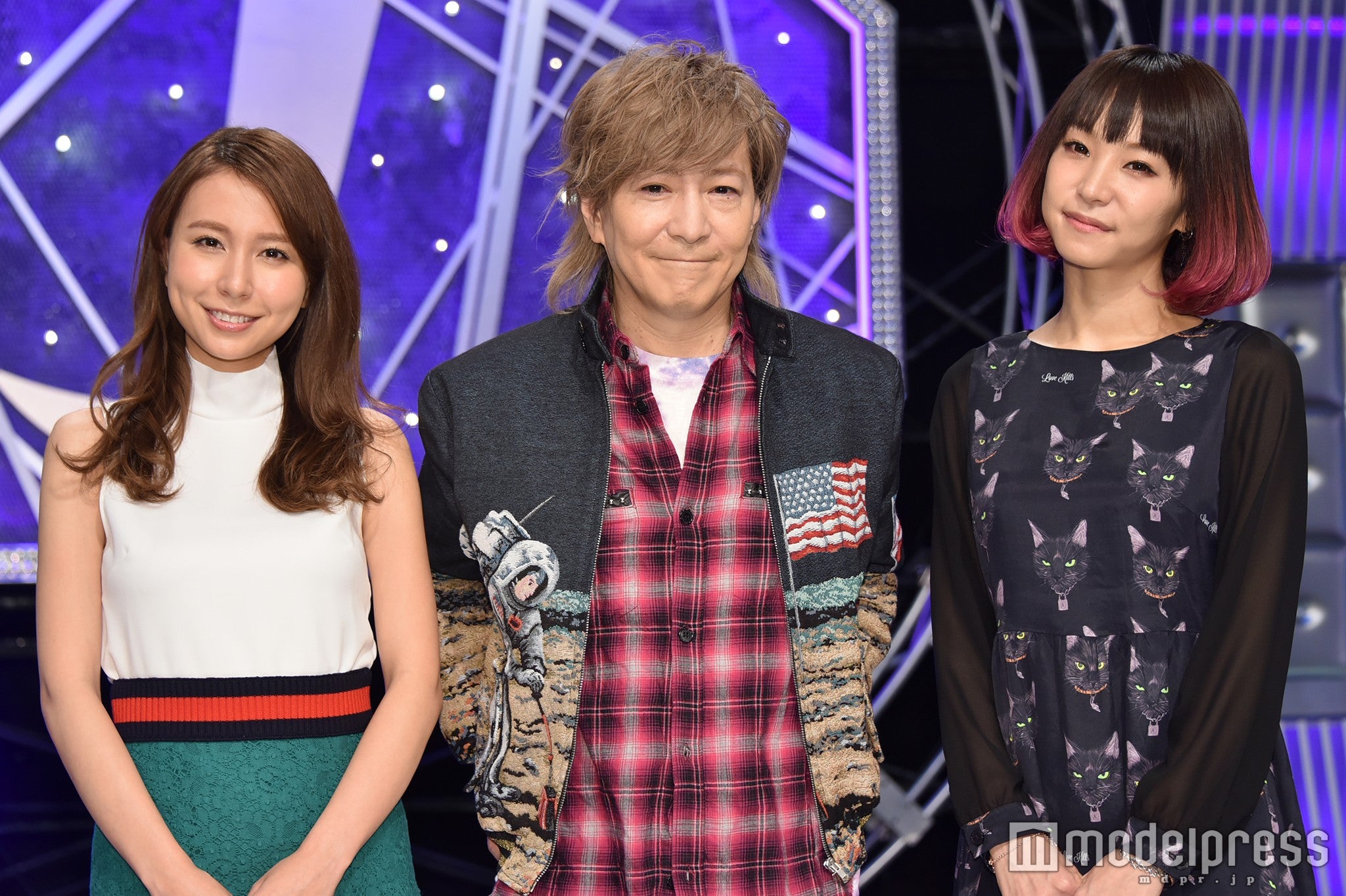 （左から）May J.、小室哲哉、LiSA（C）モデルプレス