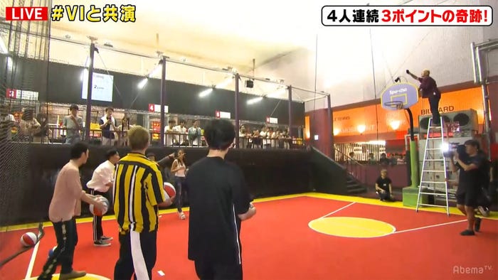 挑戦中の様子 (C)AbemaTV
