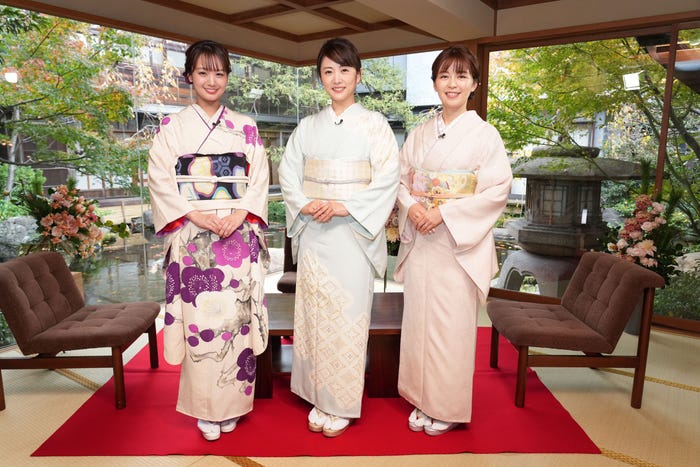井上清華、高島彩、中野美奈子(C)フジテレビ