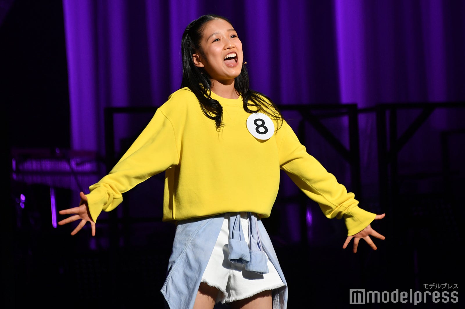 山崎玲奈さん／歌唱審査（C）モデルプレス