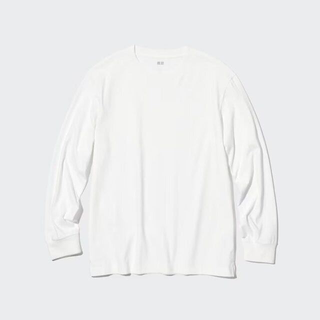 ユニクロ　着る日焼け止め　トップス　エアリズムコットンUVカットクルーネックT