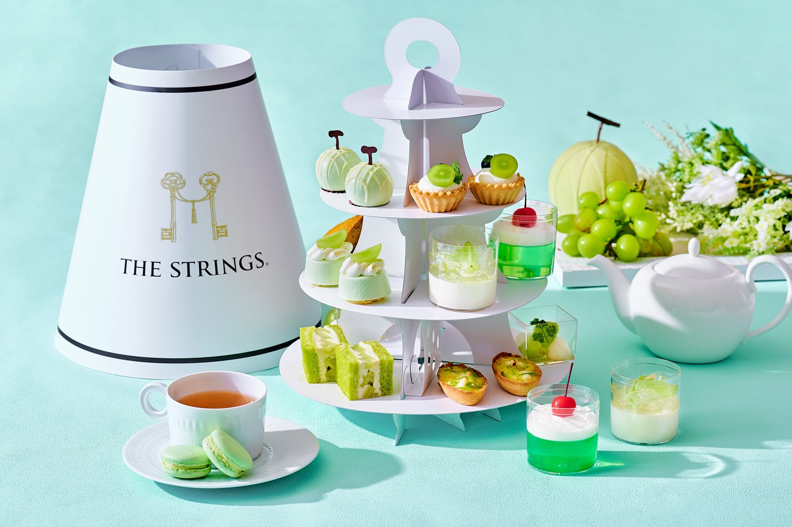 「テイクアウト メロン＆シャインマスカット アフタヌーンティー」※イメージ／画像提供：ベストホスピタリティーネットワーク