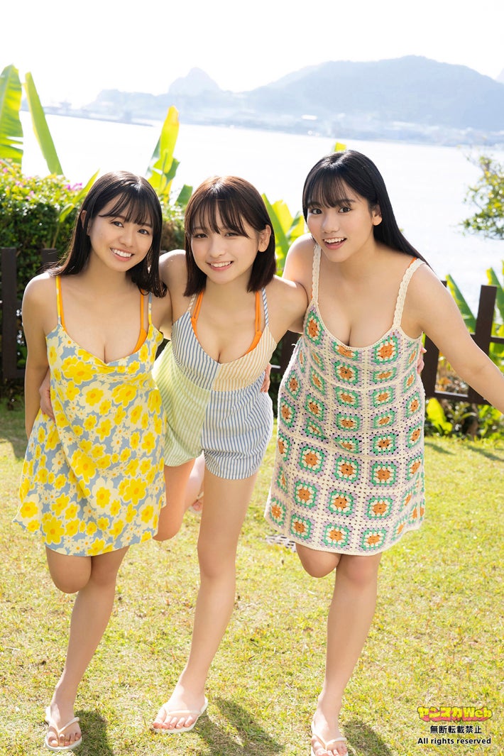 加藤綾乃、一ノ瀬瑠菜、吉井しえる（C）LUCKMAN／ヤンマガWeb