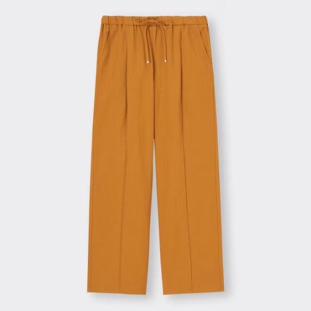 GU　ボトムス　パンツ　リネンブレンドプルオンパンツ
