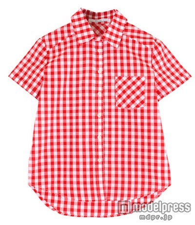 ギンガムチェック半袖シャツ「titivate」 3,769円（税込）