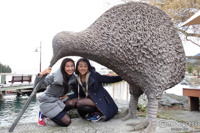 ニュージーランド固有の鳥、キーウィの像