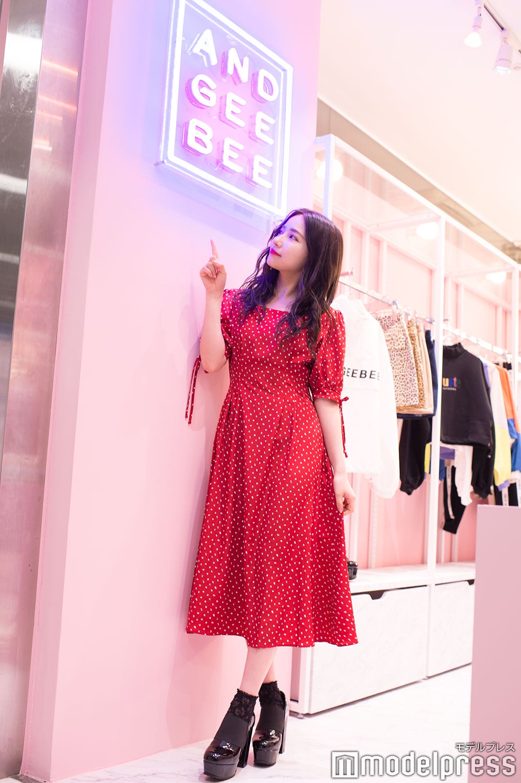 村瀬紗英／「ANDGEEBEE」ラフォーレ原宿店にて（C）モデルプレス