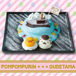 「ポムポムプリンカフェ」にぐでたまが遊びに来た!コラボメニューがSNS映え抜群(C)1996, 2013,2018 SANRIO CO., LTD. APPROVAL NO.S584328
