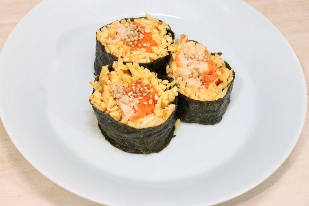 ダイソー　ミニ手巻きすしセット　キトキンパ