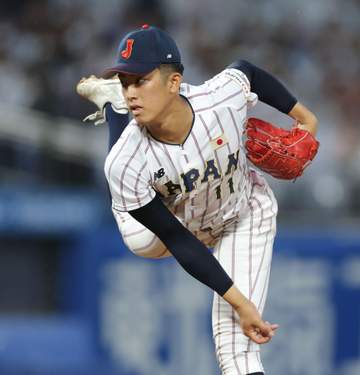 高校日本代表 織田翔希 初回から156キロで場内どよめく