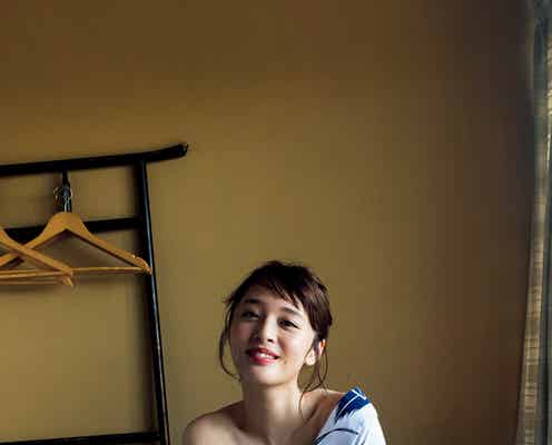 神部美咲、美デコルテ際立つ“浴衣SEXY”に初挑戦