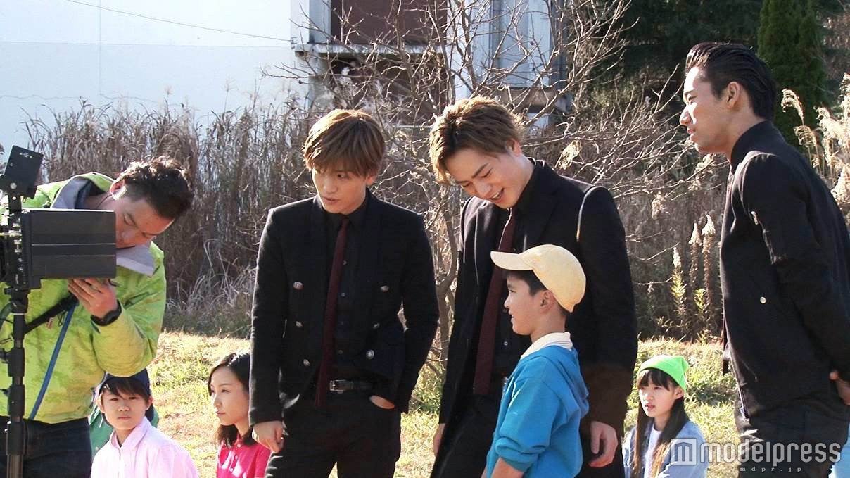 メイキング風景（左から）岩田剛典、登坂広臣、小林直己