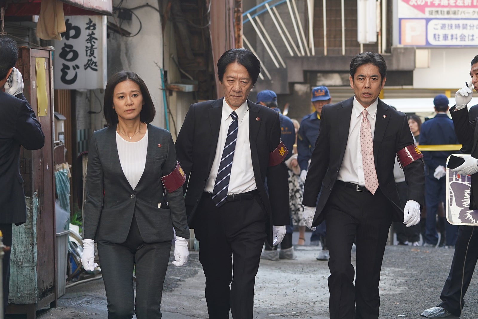 篠原ゆき子、川原和久、山中崇史「相棒season22」第7話より（C）テレビ朝日