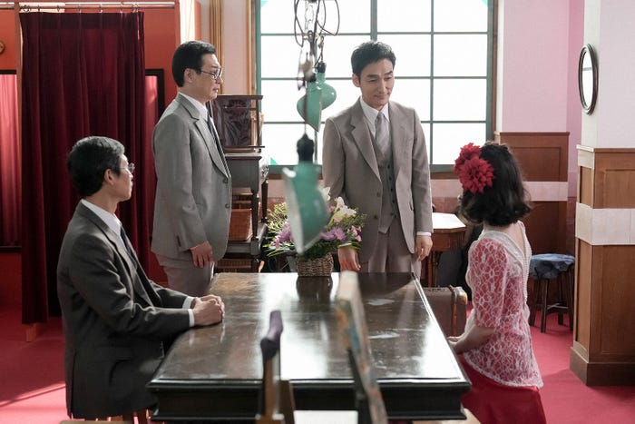 野田晋市、安井順平、草なぎ剛、趣里「ブギウギ」第38話(C)NHK