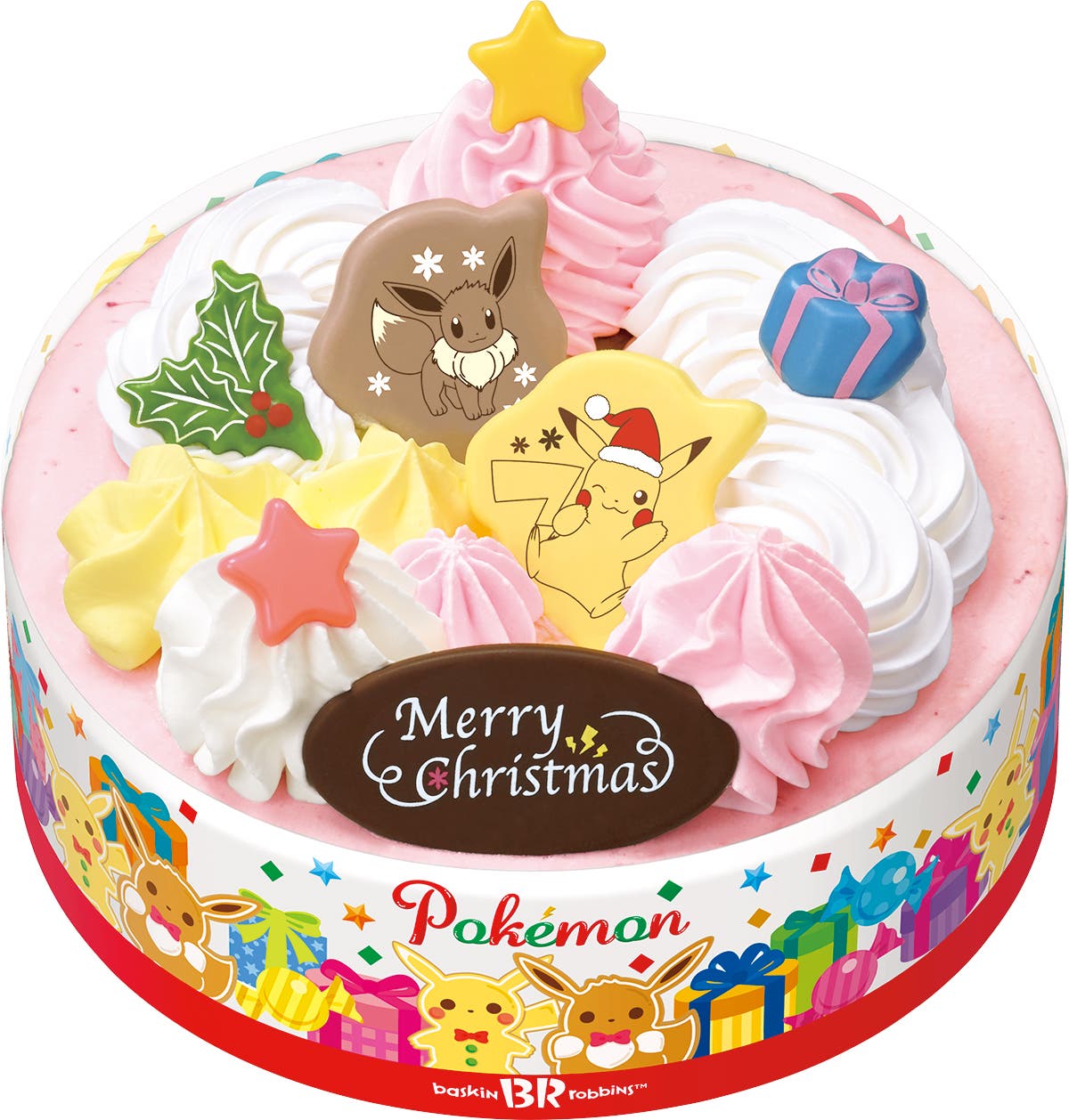 ポケモン クリスマスアイスクリームケーキ/3,500円(C)Nintendo・Creatures・GAME FREAK・TV Tokyo・ShoPro・JR Kikaku (C)Pokémon