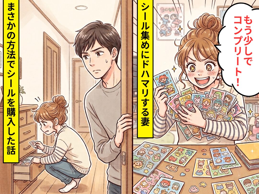 「もう少しでコンプリート！」シール集めに”ドはまり”した妻が…【まさかの方法】でシールを購入した話