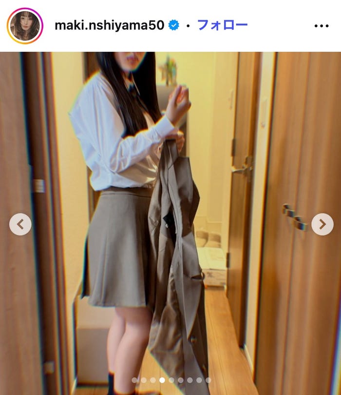 西山茉希Instagramより