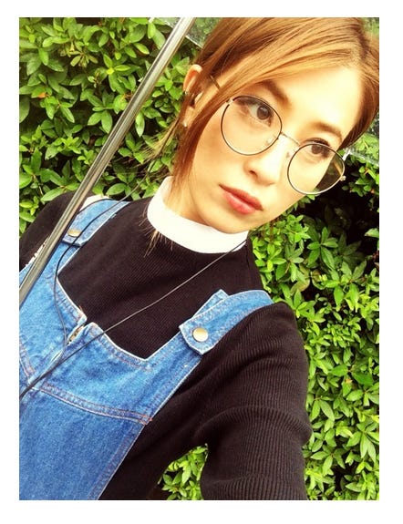 イメチェン前の山本優希/オフィシャルブログ(Ameba)より