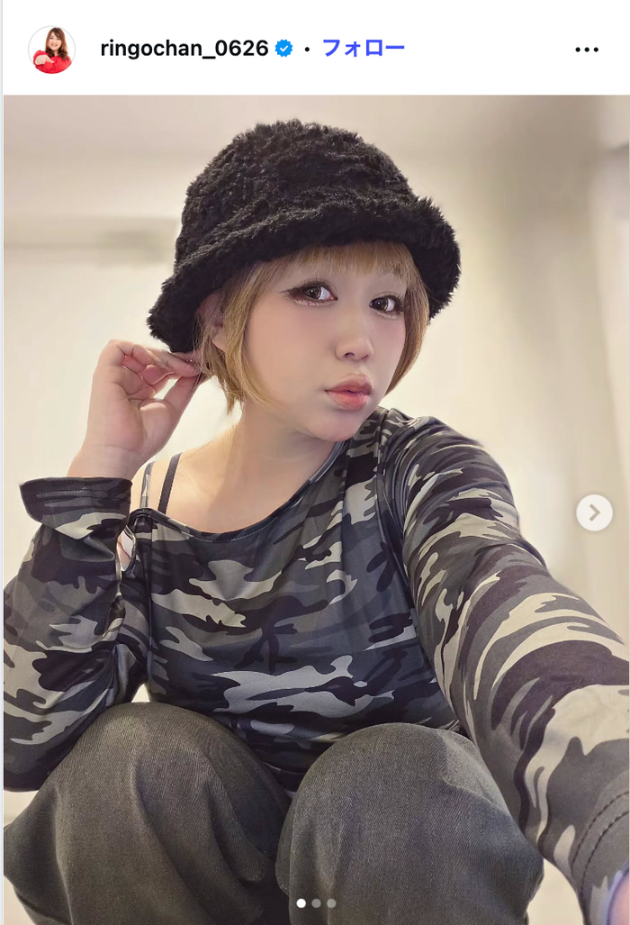 金髪のりんごちゃん/りんごちゃんInstagramより