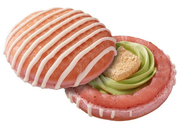 わらびもち桜あん&宇治抹茶ホイップ/画像提供:ダスキン