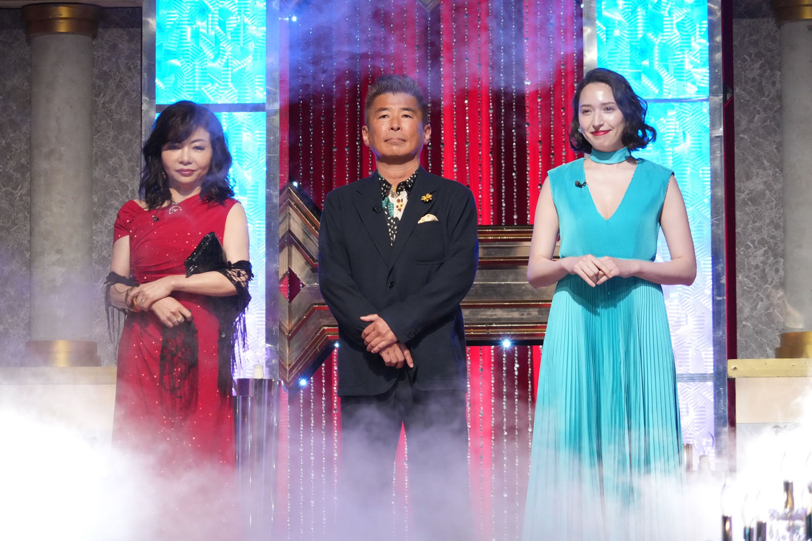 （左から）モモコ、勝俣州和、斉藤アリス（C）日本テレビ