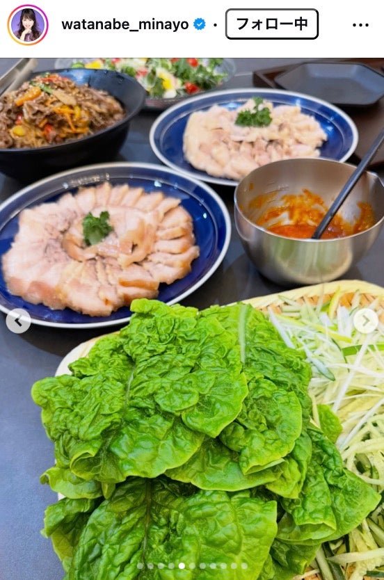 渡辺美奈代Instagramより