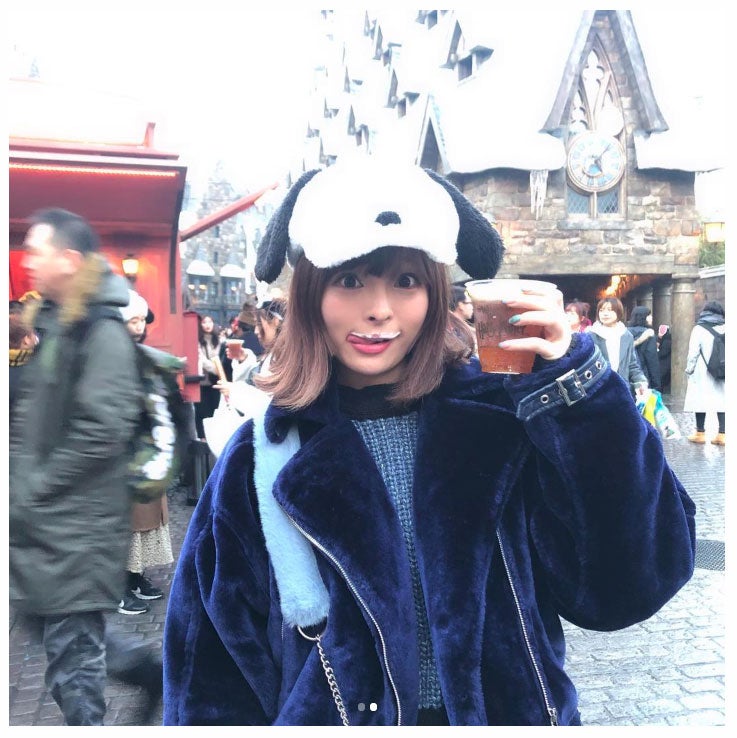 きゃりー、USJを満喫　お茶目な“おひげ”ショットに「可愛い」の声