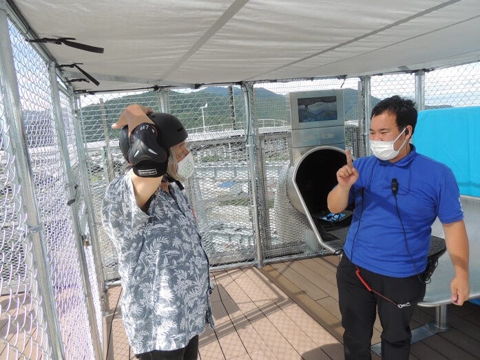 乗り場でスタッフの注意事項や説明をよ~く聞いて