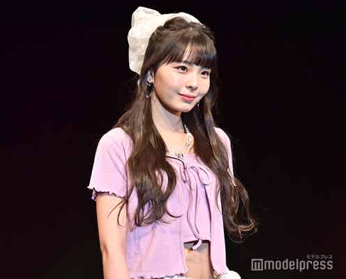 「ガルプラ」出演・川口ゆりな、美ウエストちら見せ “ルダハート”でキュートに魅了<超超十代-ULTRA TEENS FES-2022@TOKYO>