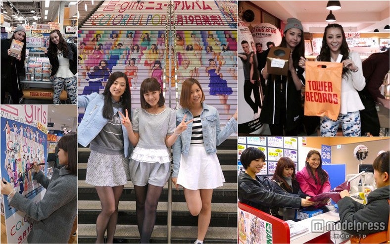 サプライズでアルバイトに挑戦したE-girls／札幌、福岡、名古屋の様子