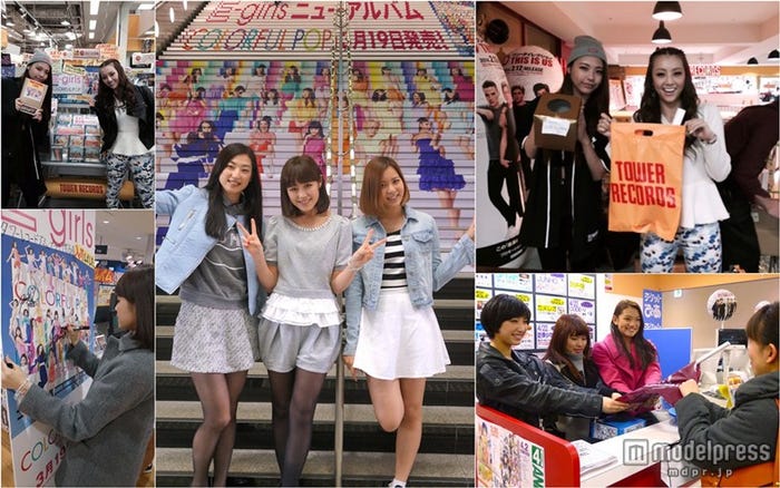 サプライズでアルバイトに挑戦したE-girls/札幌、福岡、名古屋の様子