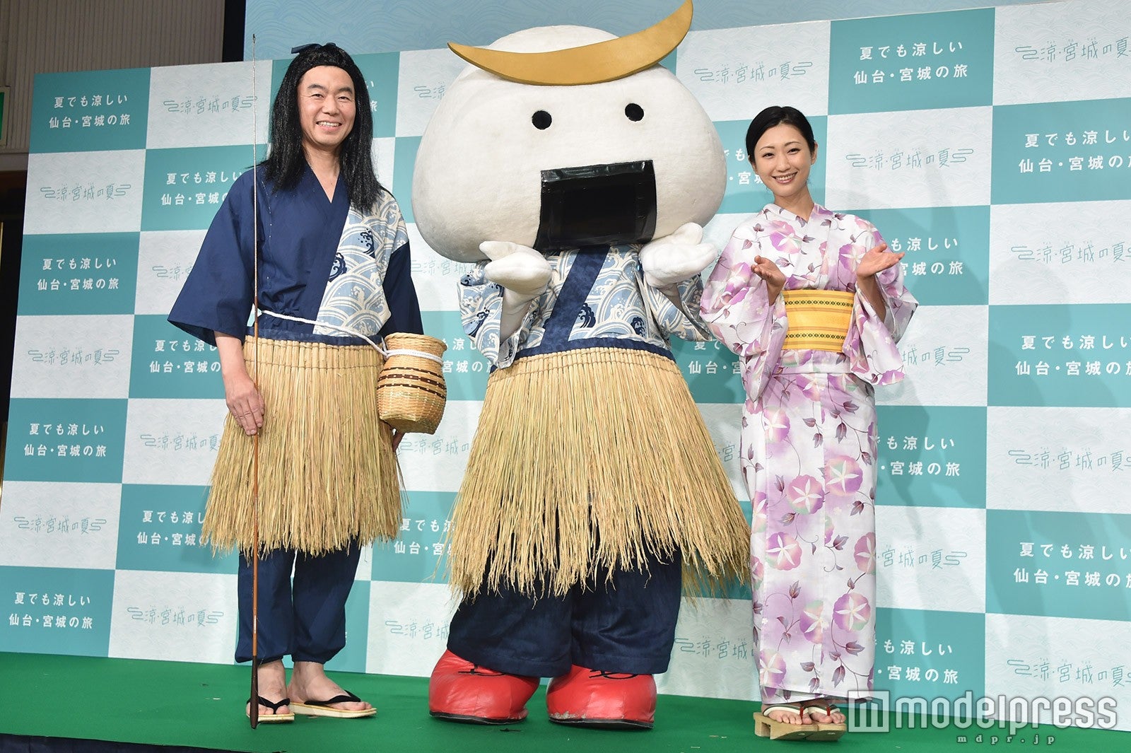 村井嘉浩宮城県知事、むすび丸、壇蜜 （C）モデルプレス