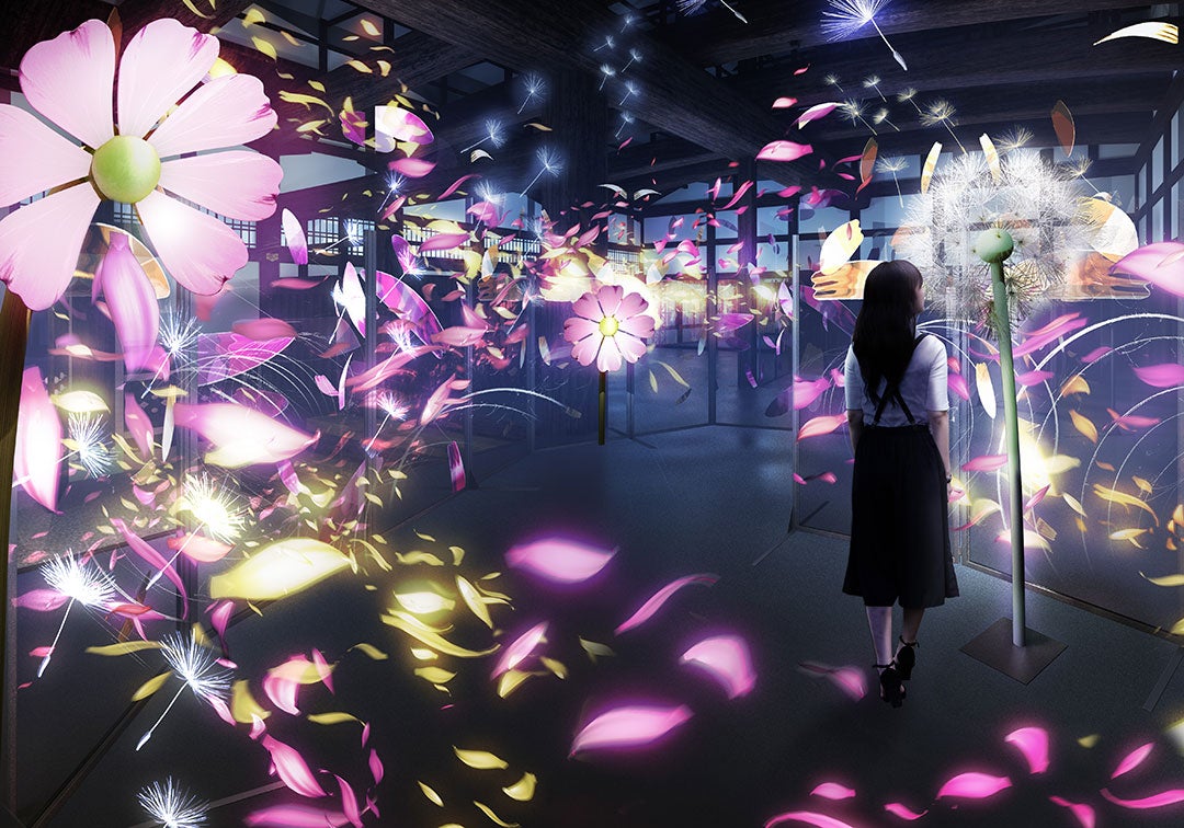 秋桜と蒲公英（コスモスとタンポポ）展示場所：重要文化財 台所／画像提供：ネイキッド