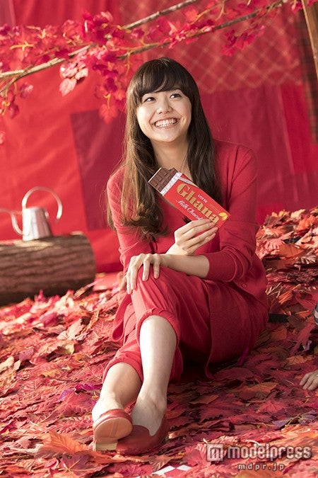 松井愛莉／CMメイキング風景