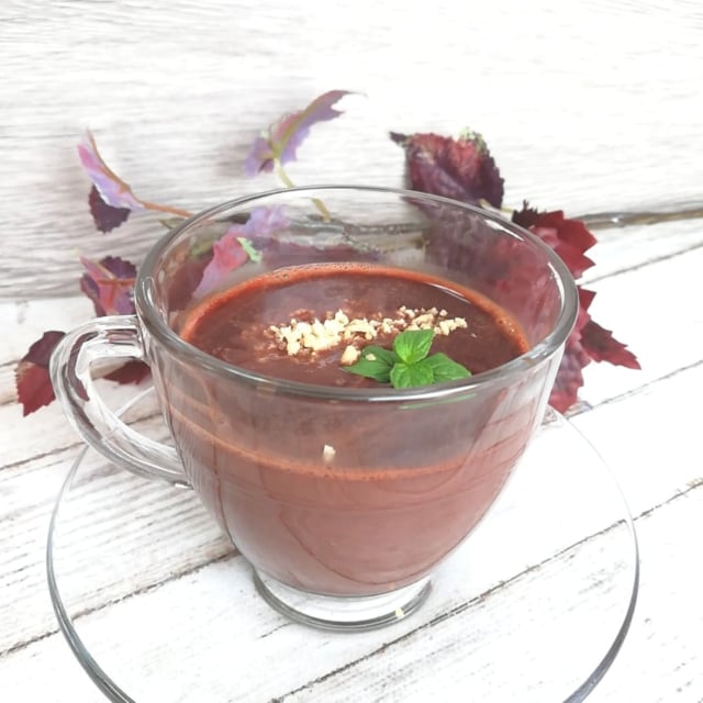 カルディのチョコミントドリンクをホットドリンクに