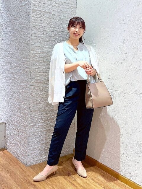 グローバルワーク　パンツ　ウツクシルエットDRYテーパードパンツ