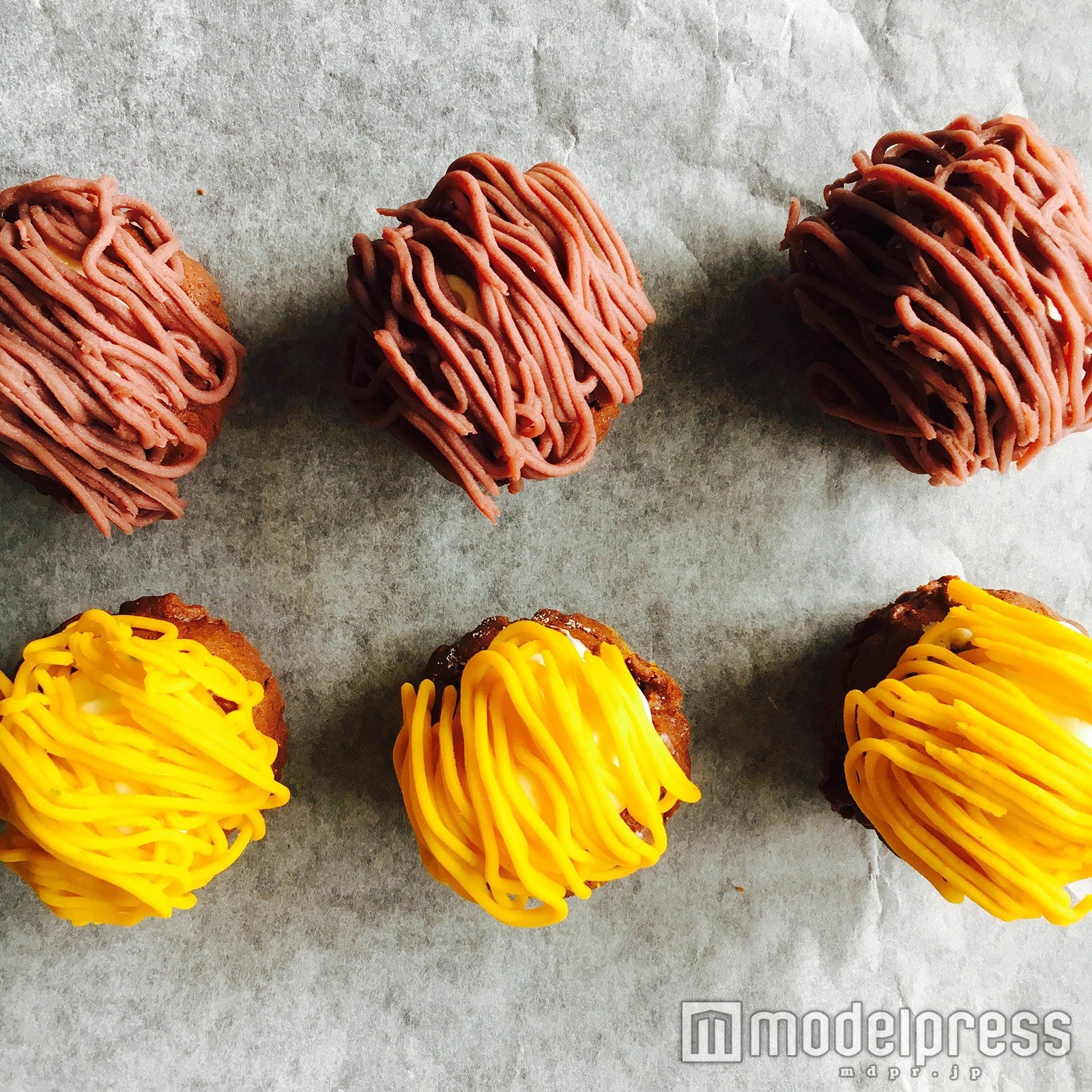 モンブラン風に飾り付け／画像提供：柏原歩