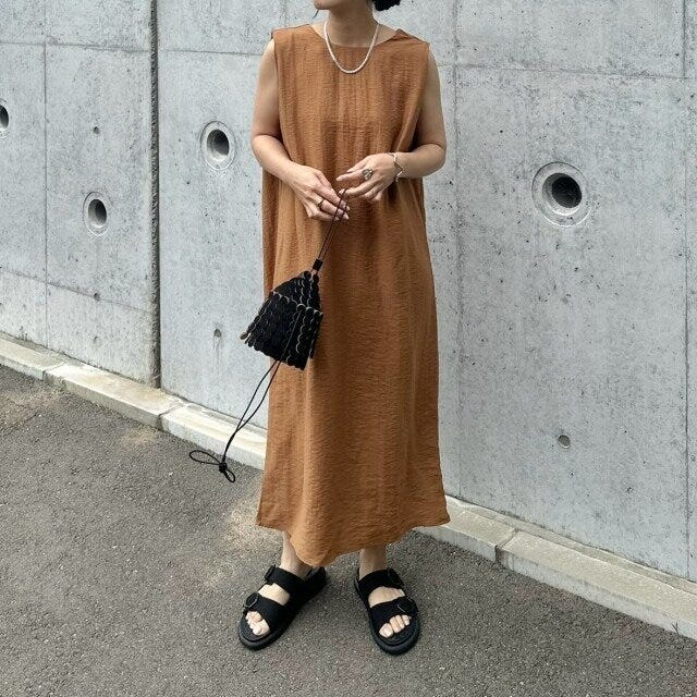 テラコッタワンピース 2025夏レディース大人テラコッタワンピース
