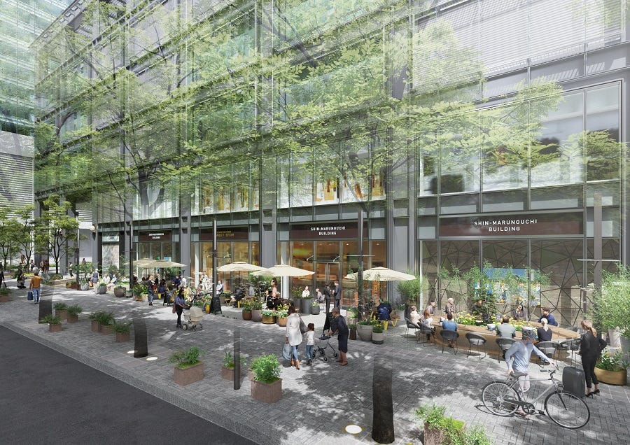 東京駅前の丸ビル・新丸ビルが2023年春までにリニューアル、TSUTAYA複合型書店やカフェ新設