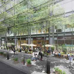 新丸ビル外構部パース/提供画像